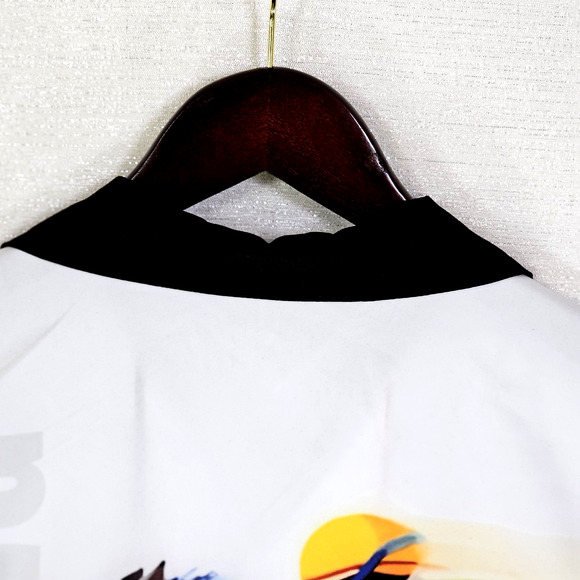 Kentucky Derby Horse Racing 3D Screen Printed Short Sleeve ButtonUp Mens Large - Picture 10 of 11